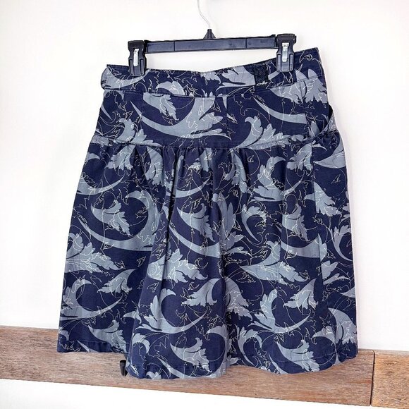 Oakley Canvas Skirt Gray 6‎ Blue Midi - Picture 1 of 8